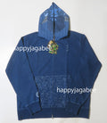 A BATHING APE SAMURAI INDIGO FULL ZIP HOODIE
