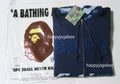 A BATHING APE SASHIKO CAMO RELAXED ZIP HOODIE