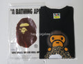 A BATHING APE Ladies' BAPE LEOPARD MILO ON APE HEAD TEE