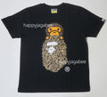 A BATHING APE Ladies' BAPE LEOPARD MILO ON APE HEAD TEE