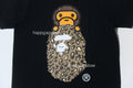 A BATHING APE Ladies' BAPE LEOPARD MILO ON APE HEAD TEE