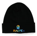 A BATHING APE Ladies' BAPE LOGO EMBROIDERY KNIT CAP