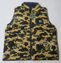 A BATHING APE 1ST CAMO REVERSIBLE DOWN VEST