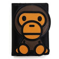 A BATHING APE Ladies' BABY MILO LEATHER CARD CASE