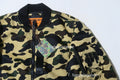 A BATHING APE 1ST CAMO NYLON TWILL MA-1 JACKET