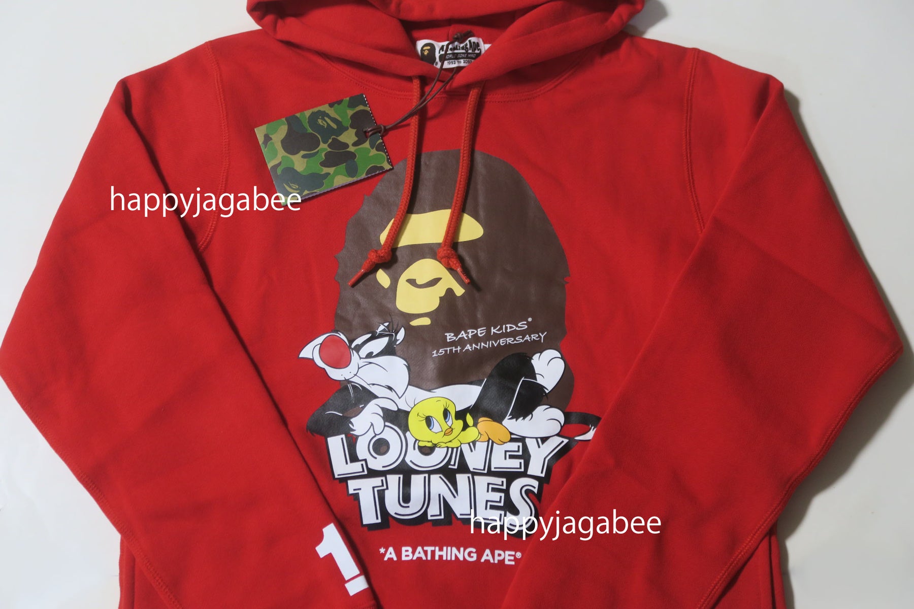 A BATHING APE BAPE x LOONEY TUNES APE HEAD PULLOVER HOODIE