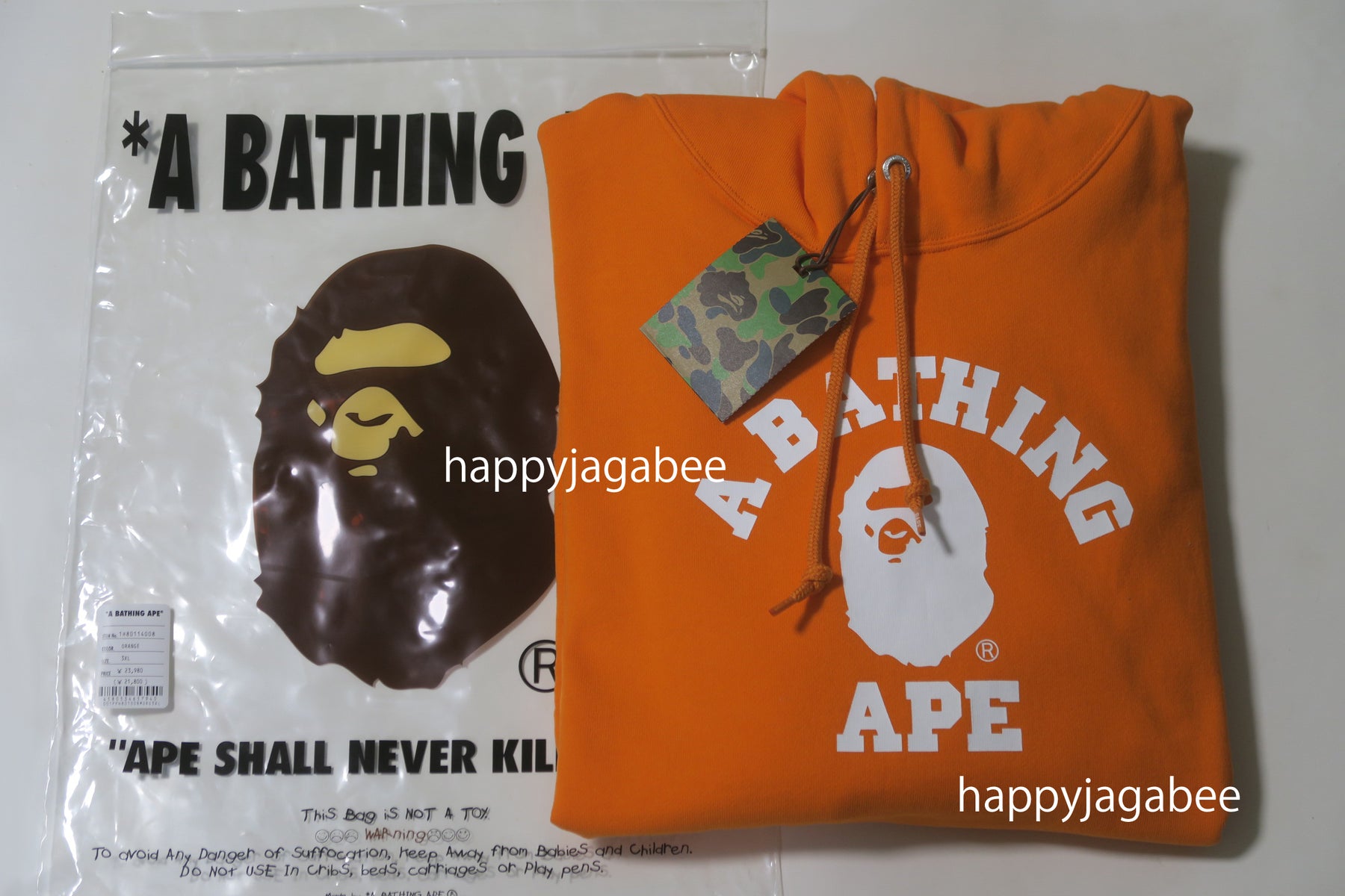 A BATHING APE BRUSH COLLEGE PULLOVER HOODIE – happyjagabee store