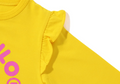 A BATHING APE BAPE KIDS BABY MILO HEART FRILL L/S TEE