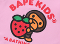 A BATHING APE BAPE KIDS HOOP STRAWBERRY MILO ONEPIECE