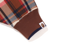 A BATHING APE Ladies' BAPE CHECK WIDE FIT CREWNECK
