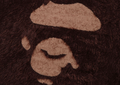 A BATHING APE APE FACE SHAGGY SWEATER