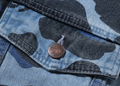 A BATHING APE COLOR CAMO DENIM JACKET