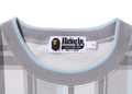 A BATHING APE Ladies' BAPE CHECK WIDE FIT CREWNECK