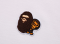 A BATHING APE BAPE KIDS APE HEAD & MILO ONE POINT HIGH NECK L/S TEE