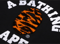 A BATHING APE TIGER CAMO COLLEGE RELAXED CREWNECK