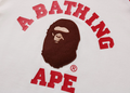 A BATHING APE BAPE KIDS COLLEGE RAGLAN TEE
