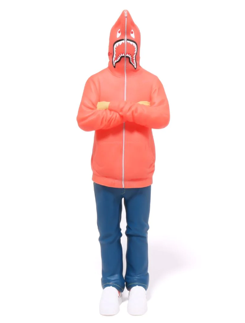 Camo shark pink hood worn by Lil Pump in his music video D