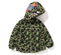 A BATHING APE BAPE KIDS ABC CAMO SHARK 4WAY DOWN JACKET