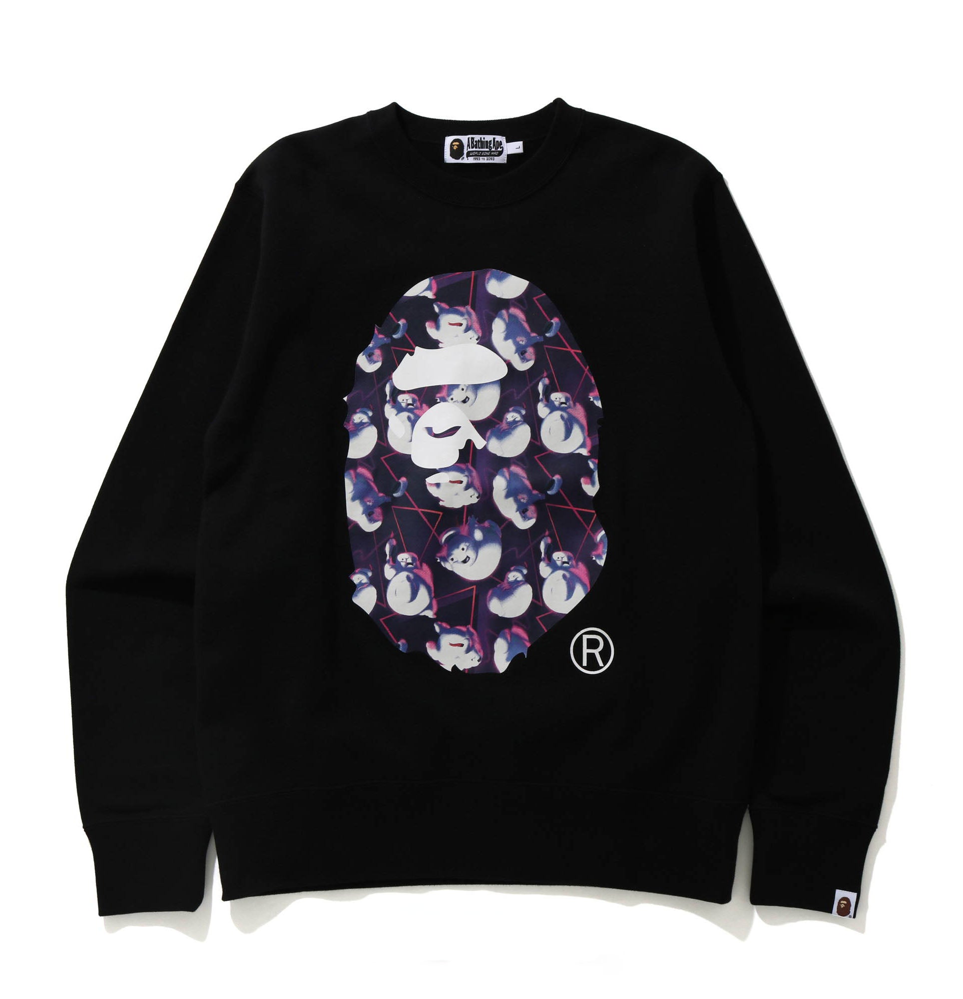 A BATHING APE BAPE x GHOSTBUSTERS APE HEAD CREWNECK
