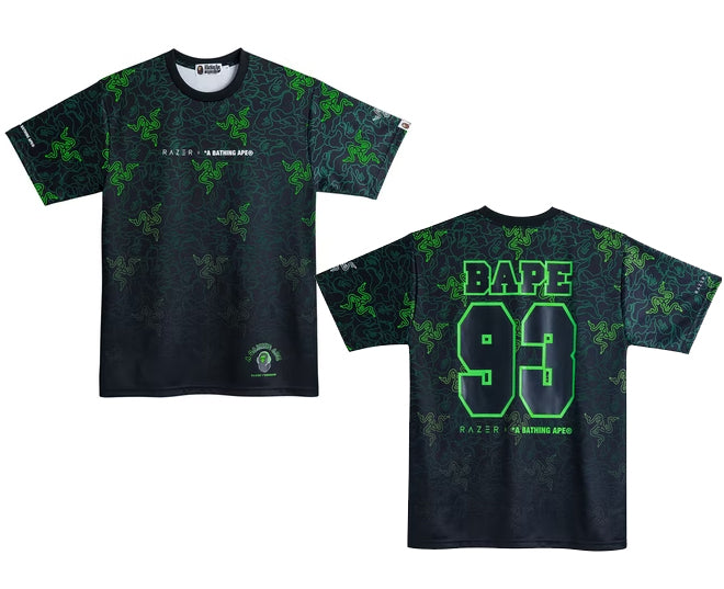 A BATHING APE BAPE x RAZER NEON CAMO TEAM TEE