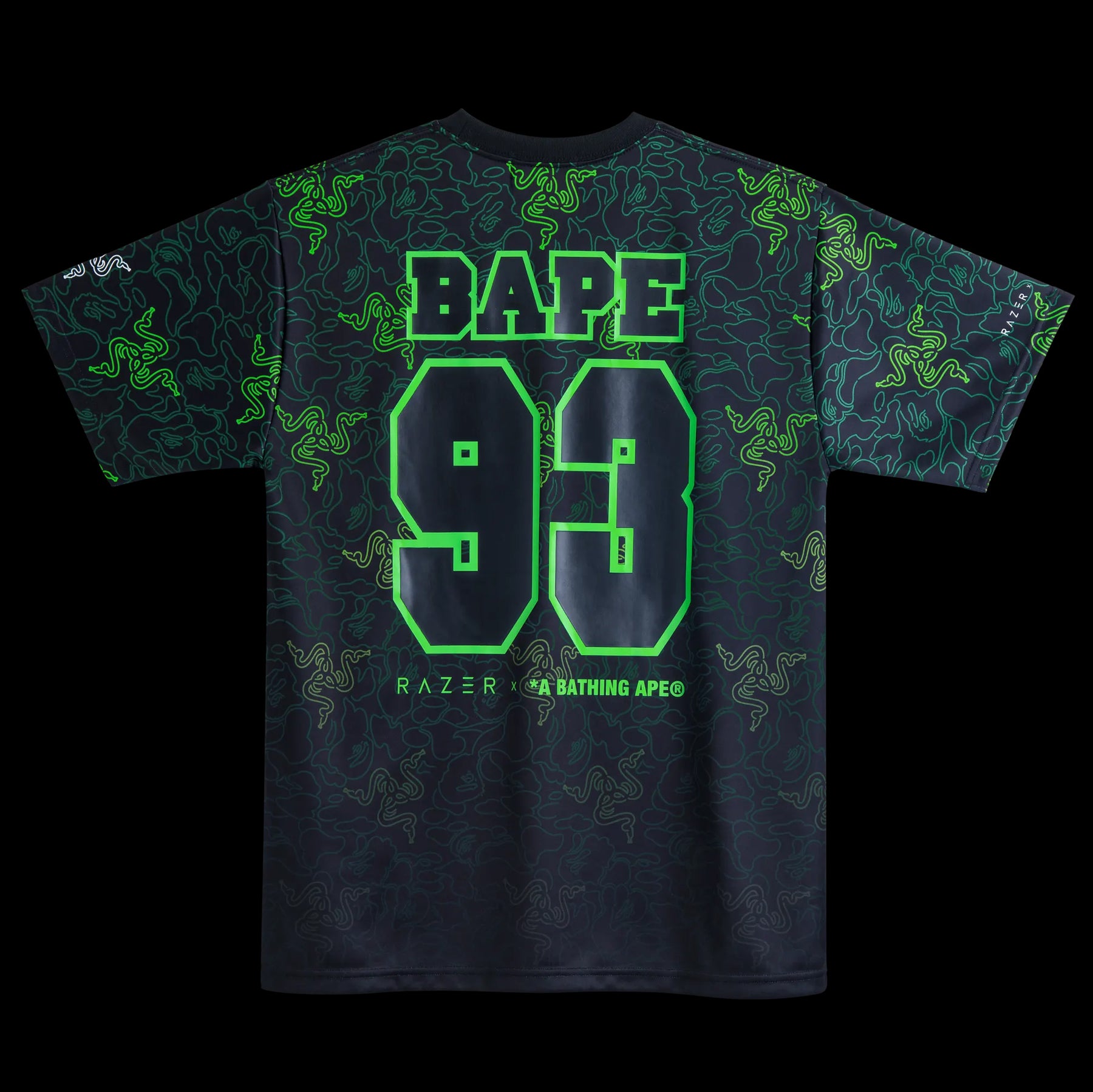 A BATHING APE BAPE x RAZER NEON CAMO TEAM TEE