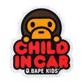 A BATHING APE BAPE KIDS BABY MILO CHILD IN CAR STICKER