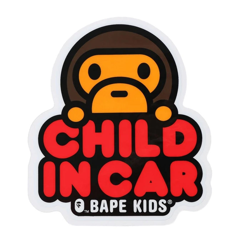 A BATHING APE BAPE KIDS BABY MILO CHILD IN CAR STICKER